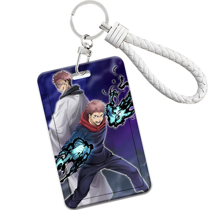 Jujutsu Kaisen Kugisaki Nobara Satoru Yuji Itadori Student ID Bus Bank Card Holder Keychain Card Case Cover Pendant Gift