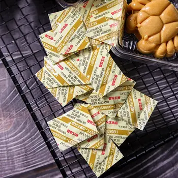 

100 Bags Deoxidant 30cc Oxygen Absorbers for Mooncake Long Term Food Grade Storage Saver CO2 Absorber
