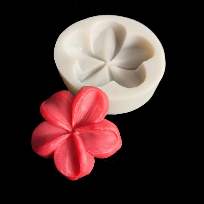 Новая 5-листная силиконовая форма для помадки инструменты украшения шоколадных