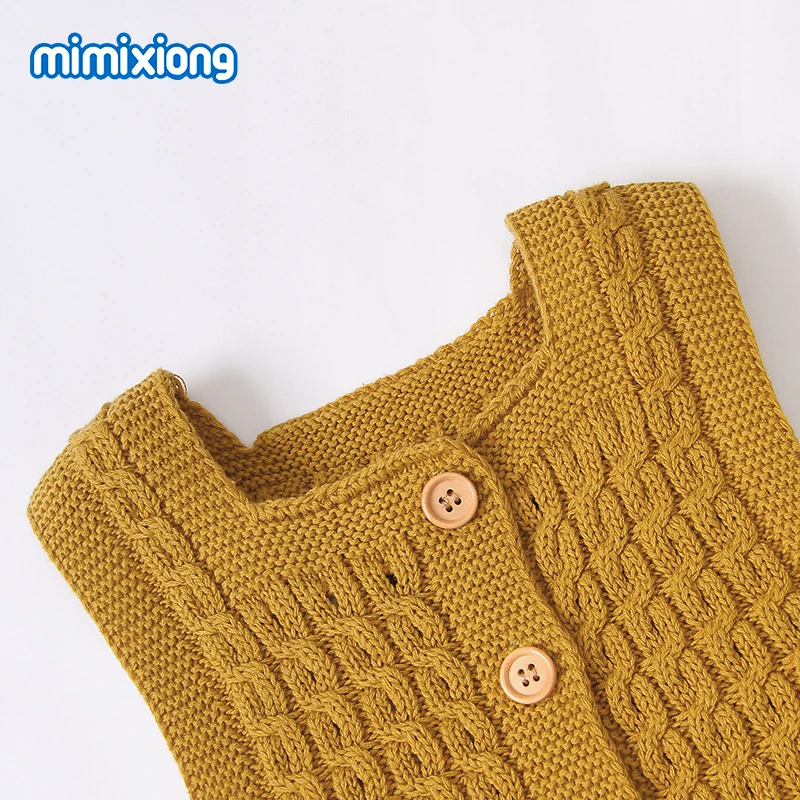 Baby Rompers Knitted Newborn Girls Jumpsuits Clothes Fashion Solid Infant Kids Boys Overalls One Piece Children Sweaters Outfits