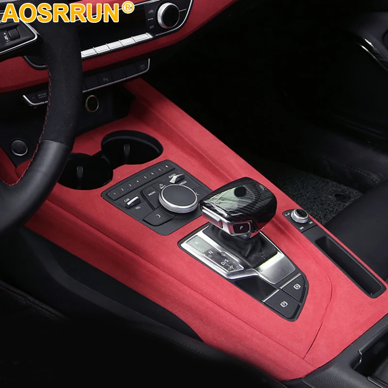 Замшевые Кожаные Автомобильные наклейки для Audi A4 2018 2019 2017 B9 автомобильные
