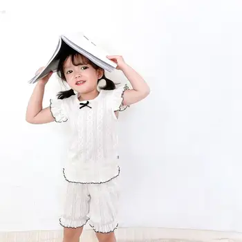 

2020 Korea Style Girls 2 Pcs Set T-Shirt+Shorts Fashion Cotton Summer Girls Suits 1-6 years QH539