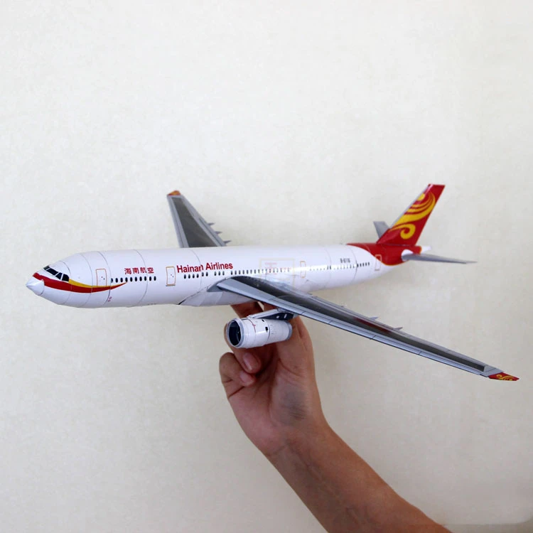 Hainan A330 3d航空機 ペーパークラフトモデル パズル マニュアル コース 折り紙 おもちゃ 航空機 Card Model Building Sets Aliexpress