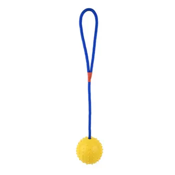 

Pet Toy Ball Rope Rubber Training Interactive Bite-resistant Puzzle Molar Tooth Cleaning Ball