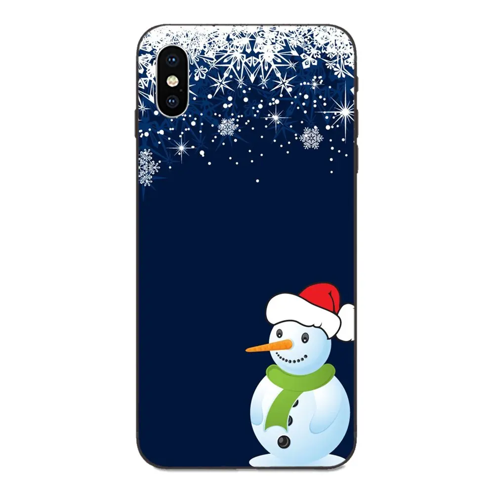 Мультяшный Рождественский снеговик для Xiaomi mi x Max Note 2 2S 3 S 5X6 6X8 9 9T SE A1 A2 A3 CC9e Lite Play Pro