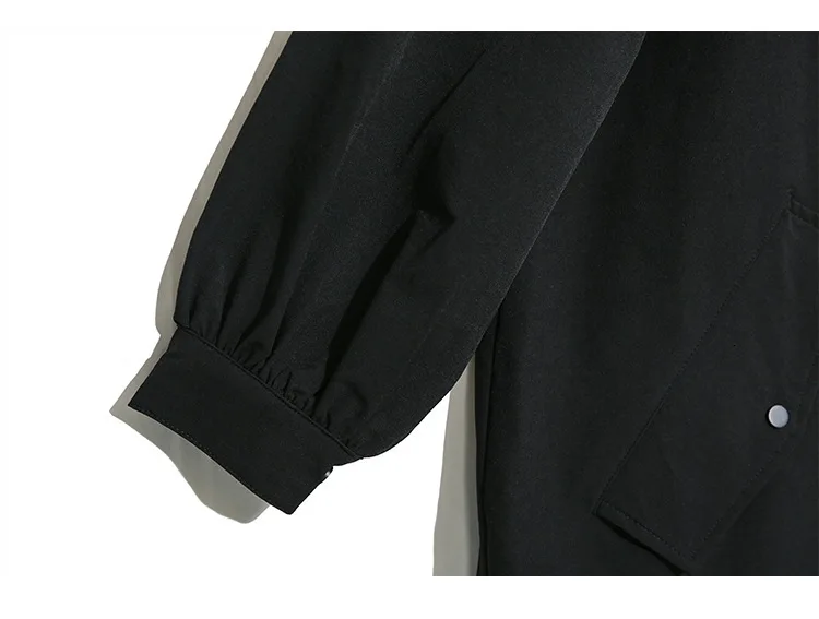 Max LuLu/Осенняя модная Корейская Дамская одежда в стиле панк, женские длинные тренчи больших размеров d, пальто, винтажная ветровка с высоким воротом, большие размеры
