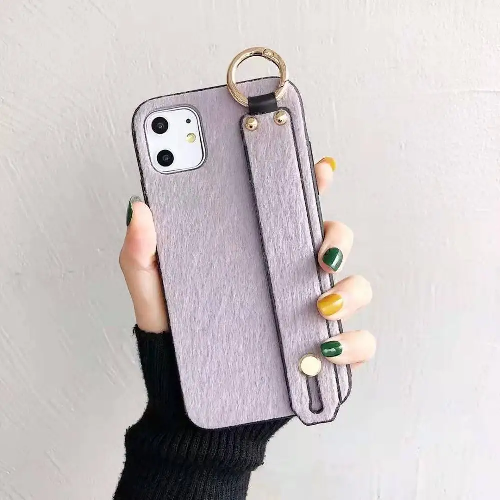Наручный ремешок Стенд чехол для телефона iphone 7 X Xs MAX XR 11 Pro Max 8 6s 6 plus задняя крышка