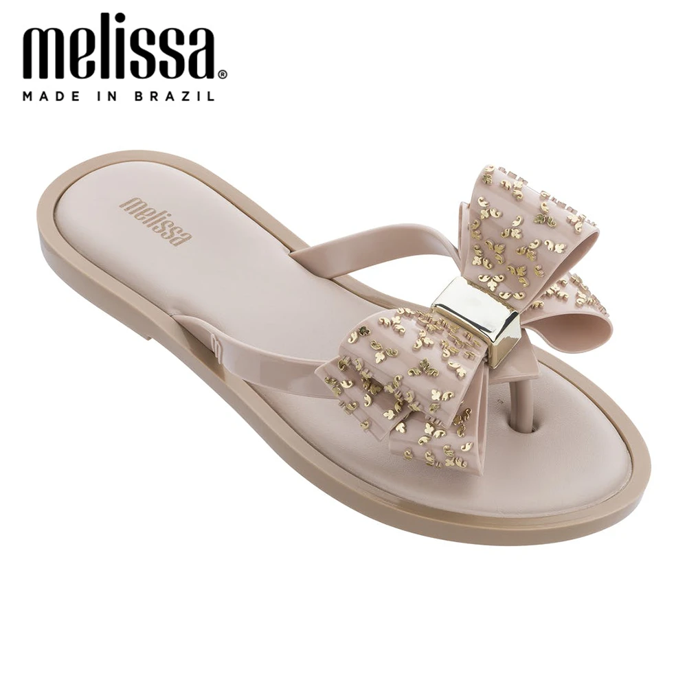 MELISSA HARMONIC/женские прозрачные туфли на плоской подошве с бантом Сандалии Женские
