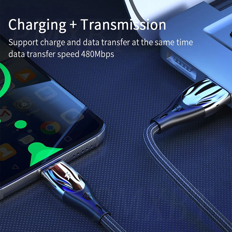 Зарядный кабель 5A Supercharge магнитный USB Type C для Huawei P20 P30 P40 быстрое зарядное