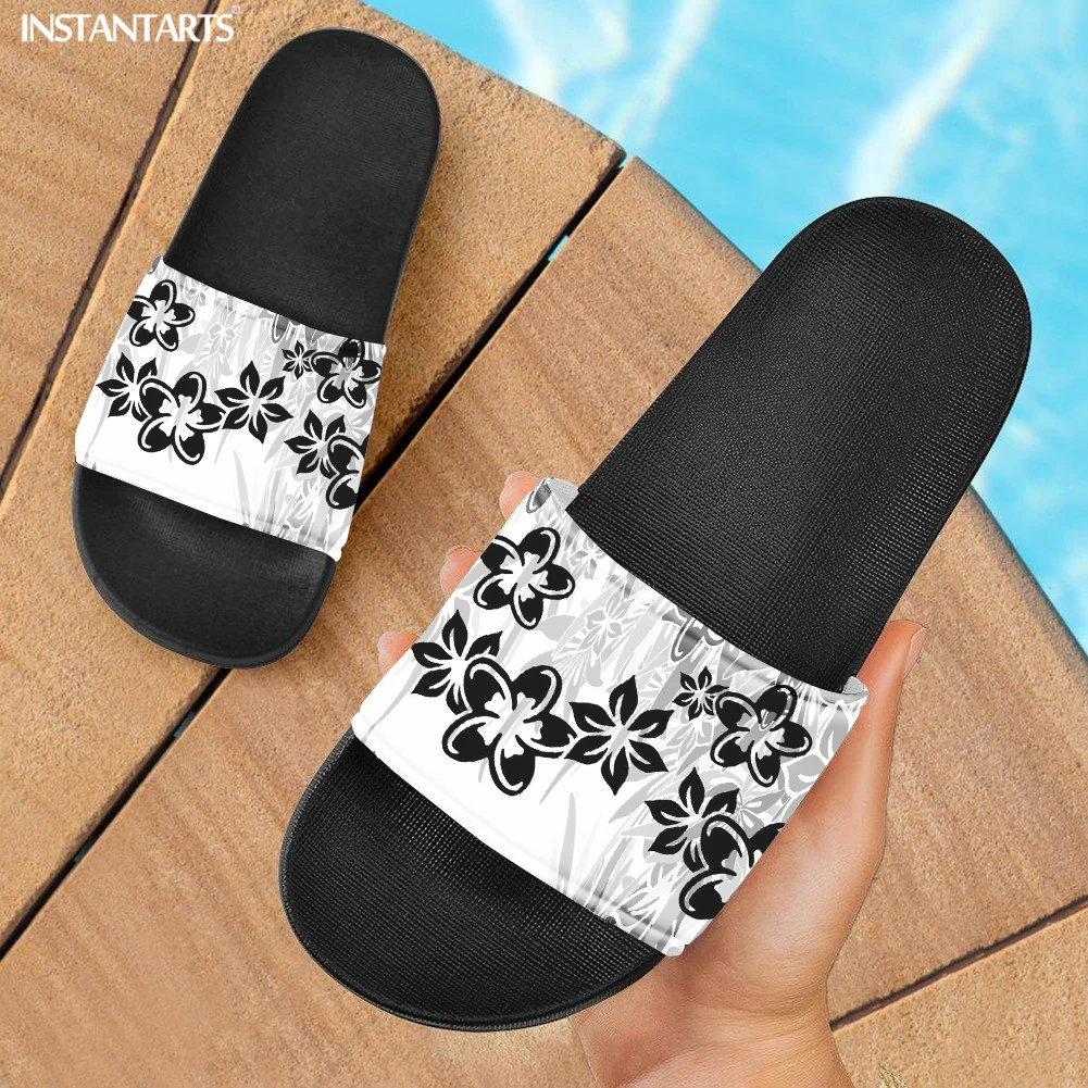 Instantarts Polynesian Samoan Tropical Flower Print Women Slipper Casual Female Summer Footwear Flip - Women's Slippers - AliExpress