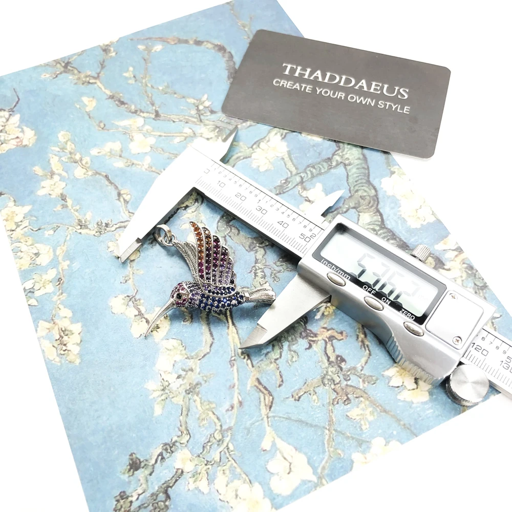 Pendant Colourful Hummingbird,2020 Brand New Cute Fashion Jewelry Europe Bijoux 925 Sterling Silver Lightness Gift For Woman - Image 3