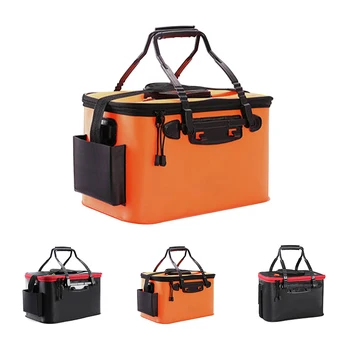 

Fishing Rod Bag Portable EVA Fishing Bag Collapsible Fishing Bucket Live Fish Box Camping Water Container Tackle Storage Bag