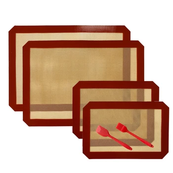 

6pcs/set Cooking Anti Slip Heat Resistant Kitchen Fillet Home Scraper Shovel Baking Mat Fondant Non Stick Soft Silicone Reusable