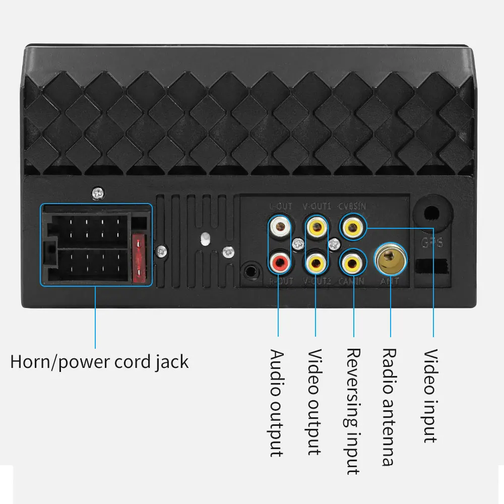 Автомагнитола Hd " сенсорный экран стерео Bluetooth 12 В 2 Din Fm Ios X-R Aux вход Авто Mp5 плеер Мультимедиа камера заднего вида