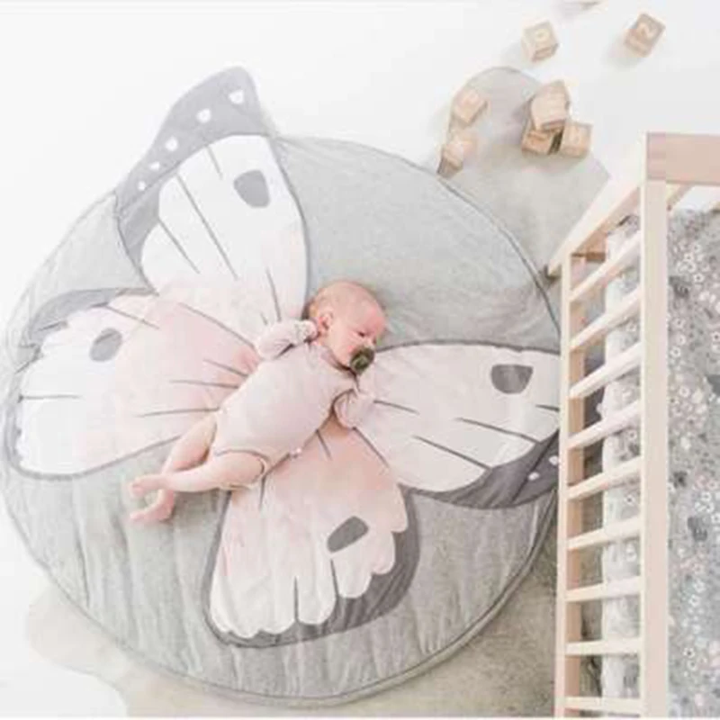 

Children Animal Crawling Mat Round Swan Buttrtfly Rabbit Koala Elk Lion Elephant Monkey Folding Baby Play Mats Toys Kids Rug