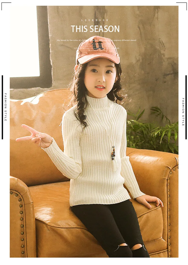 Childrenswear GIRL'S Sweater New Style Korean-style Fall And Winter Clothes GIRL'S Western Style Big Kid Children Autumn Cl