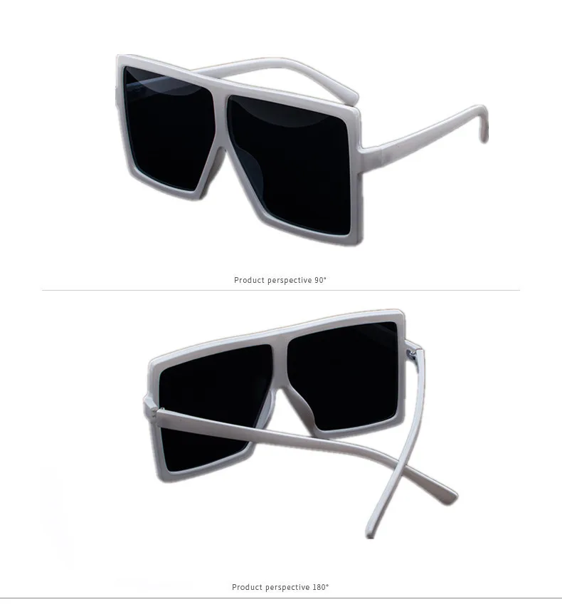 YOOSKE черные негабаритные солнцезащитные очки для женщин и мужчин ретро солнцезащитные очки женские мужские большие рамки хип-хоп очки UV400
