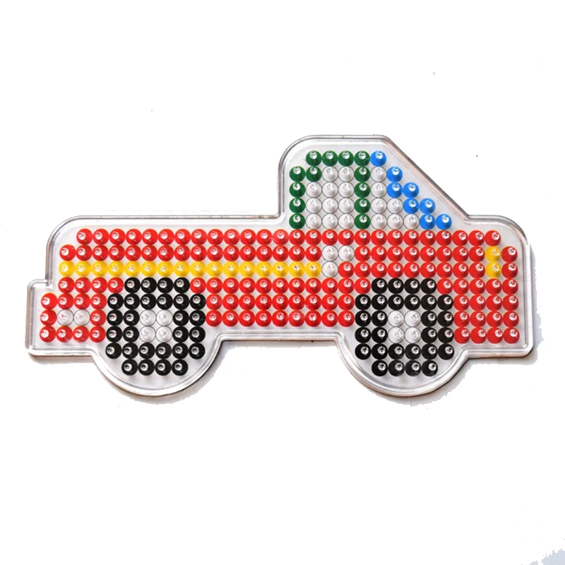 5 шт./лот 3d головоломка Хама бусины Pegboards Темный узор с цветной бумагой для мм