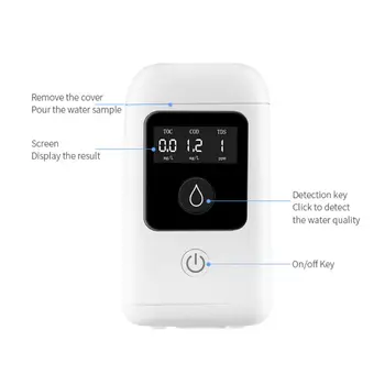 

Household 3 In 1 Digital LCD High Accuracy TOC COD TDS Water Quality Purity Tester Meter