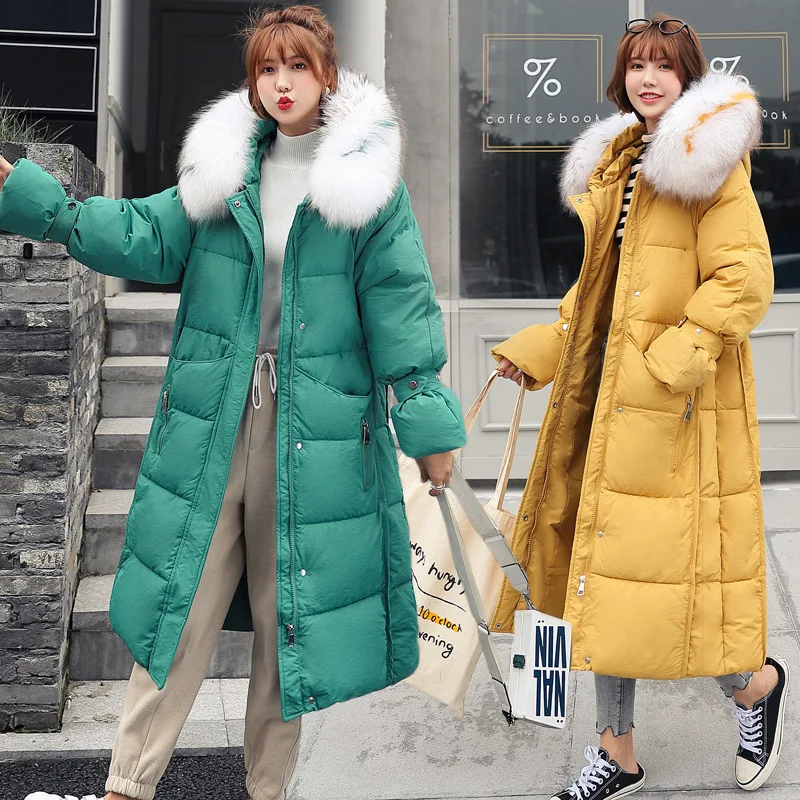 

Off Season Cotton-padded Clothes 2019 New Style INS down Jacket Cotton-padded Clothes Women's Korean-style Thick over-the-Knee L