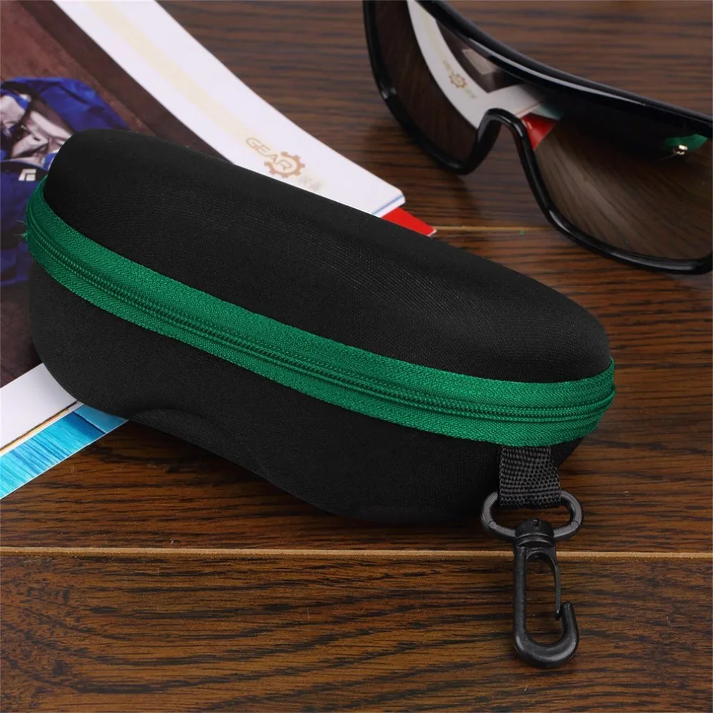 Portable Zipper Eye Glasses Sunglasses Clam Shell Hard Case Protective Box Universal Protect Box Holder Eyewear Accessories