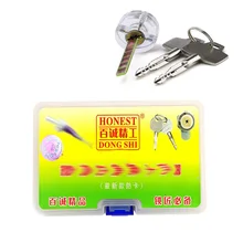 Free Shipping Honest 3pcs Cross Lock Tool Set 6.0mm,6.5mm,7.0mm Pick with Cross Transparent Practice Lock,Locksmith Tools
