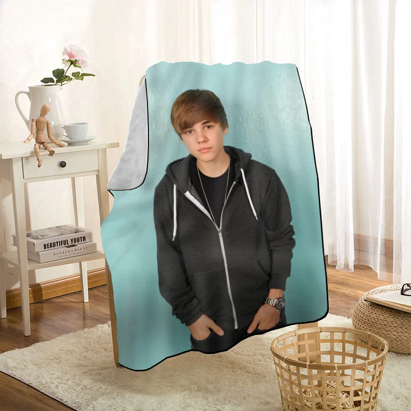 Justin Bieber Throw Blanket Personalized Blankets On For The Sofa/Bed/Car  Portable 3D Blanket For Kid Home Textile Fabric 0331 - AliExpress