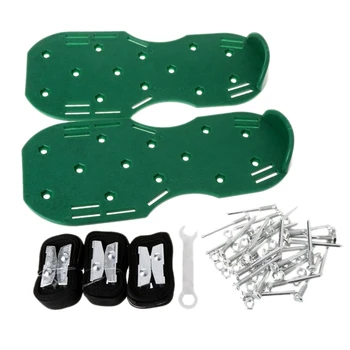 

A Pair Lawn Aerator Shoes Sandals Grass Spikes Nail Cultivator Yard Garden Tool