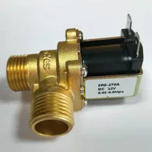 Горячий DC 12V DN15 G1/2 латунный Электрический электромагнитный винт входной переключатель воды с фильтром