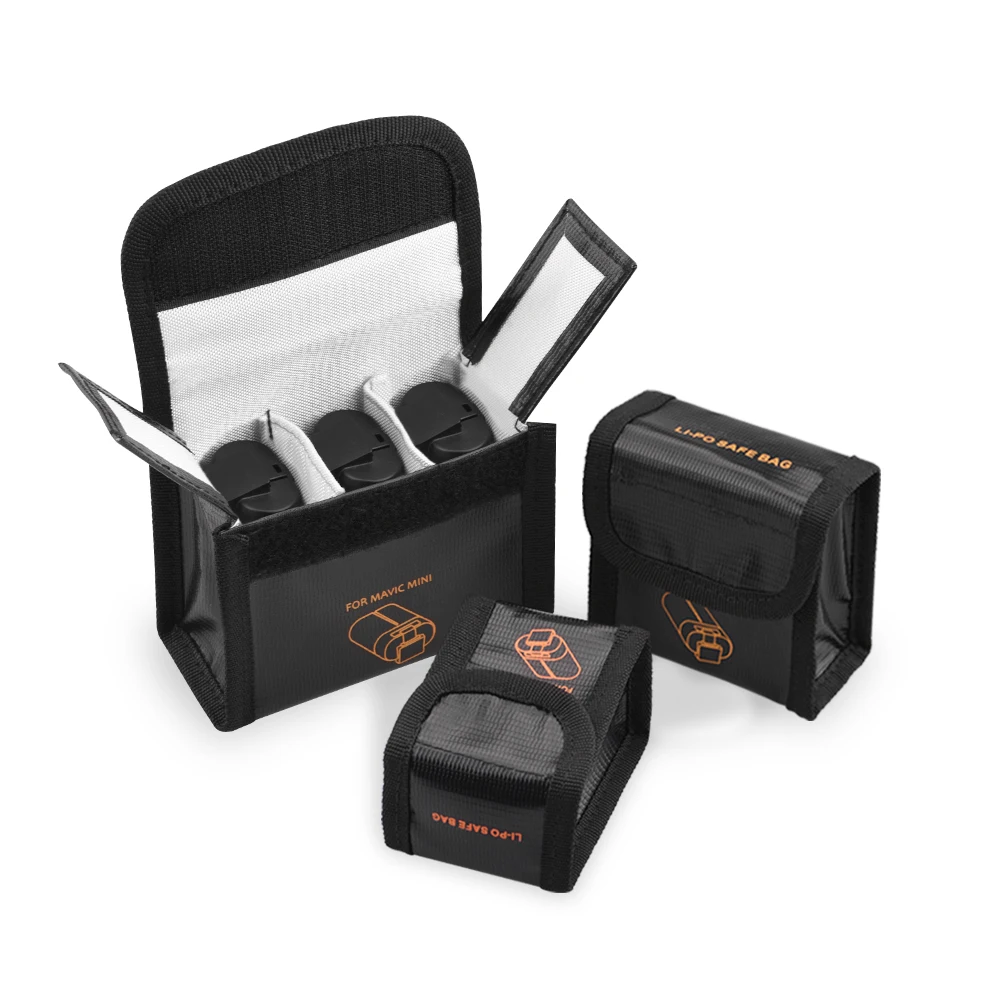 Battery Safe Bag for DJI Mavic Mini/Mini 2/SE Drone Batteries Case