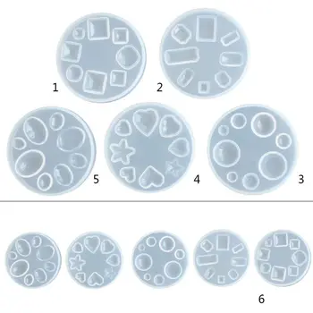 

DIY Crystal Epoxy Mold Jewelry Crafts Making Gem Patch Pendant Silicone Molds