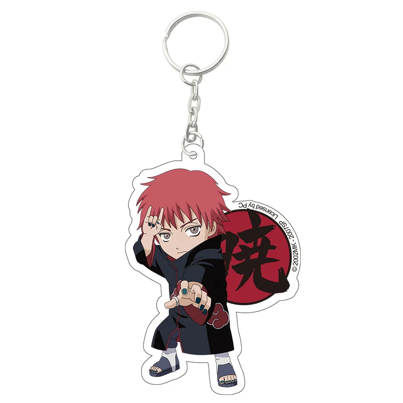 Anime NARUTO Akatsuki Uchiha Itachi Cosplay Props Pein Pain Sasori Konan Deidara Kisame Kids Adult PVC Keychain Pendant Toy New - Цвет: D