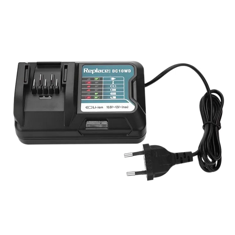 EU Новое быстрое литиевое зарядное устройство для Makita 10,8 V 12V DC10WD BL1015 DC10WD/DC10SB/DC10WC 100-240V зарядное устройство - Цвет: EU