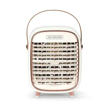 

Mini Air Conditioner Portable Air Cooler 7 Colors LED USB Personal Space Cooler Fan Air Cooling Fan Rechargeable Fan Desk
