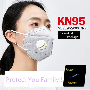 

50pcs/set N95 masks Dust Protective kn95 Face Mask with High Quality Mouth Cover Filter Dustproof Particulate Respirator mask