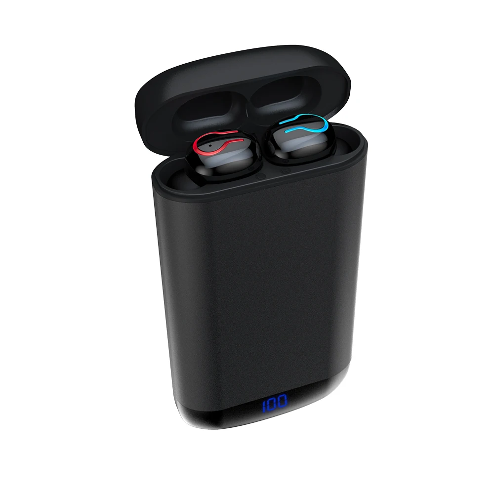TWS Bluetooth наушники HD стерео беспроводные наушники спортивные наушники с двойным микрофоном 6000 мАч водонепроницаемые наушники с микрофоном