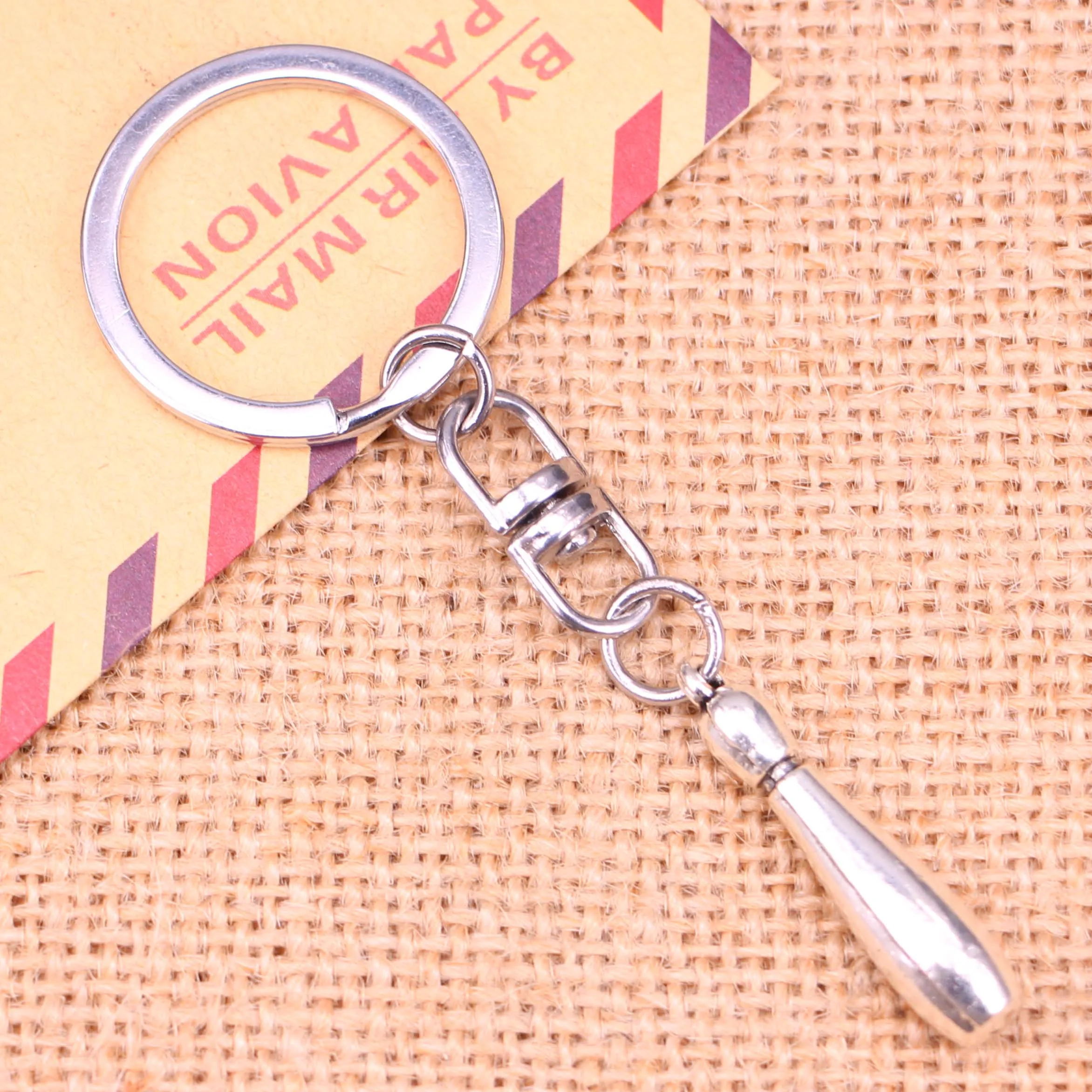 New Fashion Keychain 32*7 mm bowling pins Pendants DIY Men Jewelry Car Key Chain Ring Holder Souvenir For Gift | Украшения и