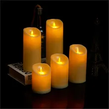 Bougie électronique à Led, sans flamme, pour noël, éclairage d'intérieur, décoration de fête