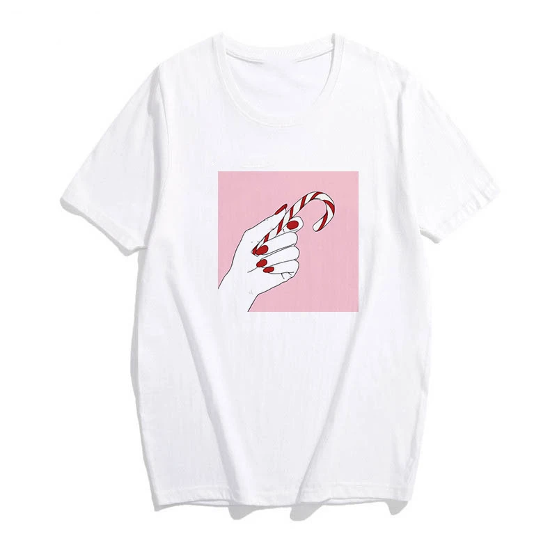 

Sexy Woman Pointing Finger Tshirt Women Punk Kawaii Aesthetic Harajuku Plus Size Cotton Short Sleeve Tee Shirt Femme Streetwear