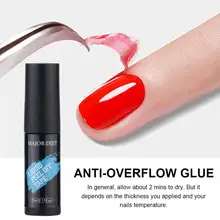 Анти-перелив лак для ногтей Защита краев анти-грязный искусство жидкий латексный клей для ногтей барьер протектор может порвать ногти анти-грязный Liqu