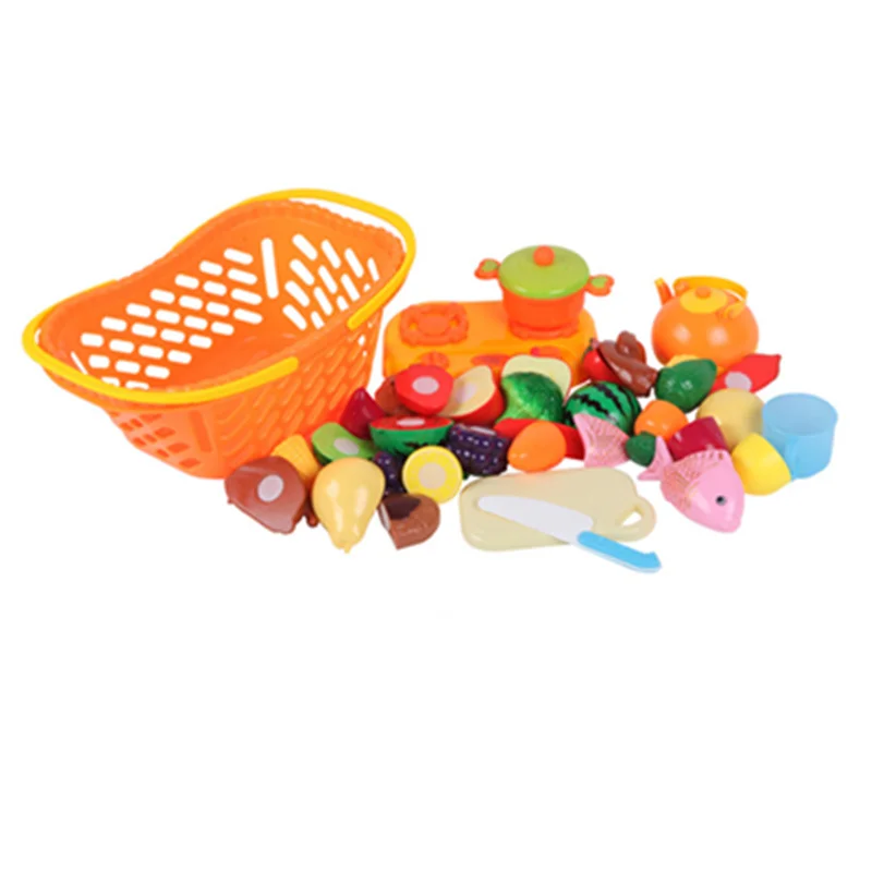 21 Pcs Children Kitchen Pretend Play Toys Cutting Fruit Vegetable Food Miniature Do House Education Toy Gift for Girl Kid | Игрушки и