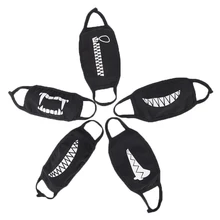 Велосипедная маска для лица 1 шт. черная хлопковая Пылезащитная маска для рта и лица аниме мультфильм Kpop Счастливый медведь Женщины Мужчины муфельные маски со ртом для лица