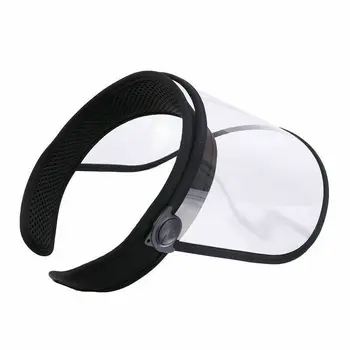 

5pc Face Shield Protection Screen Clear PVC Visor Windproof Anti-Fog Anti-Splash Protected Full Face Safety Glasses