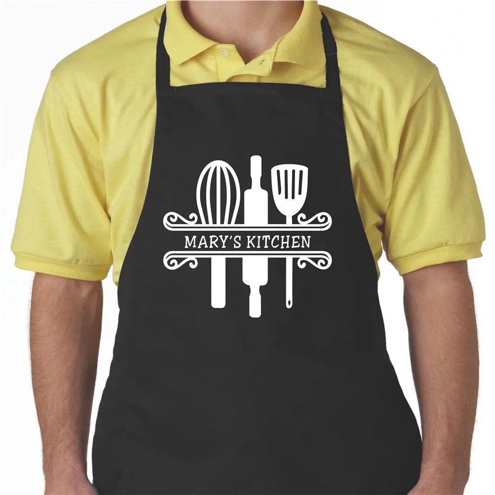 Personalized Cooking Apron, Funny Dad Gift For Grill Chef Man, Name 70x80cm Man Home Kitchen Apron, Unique Gifts