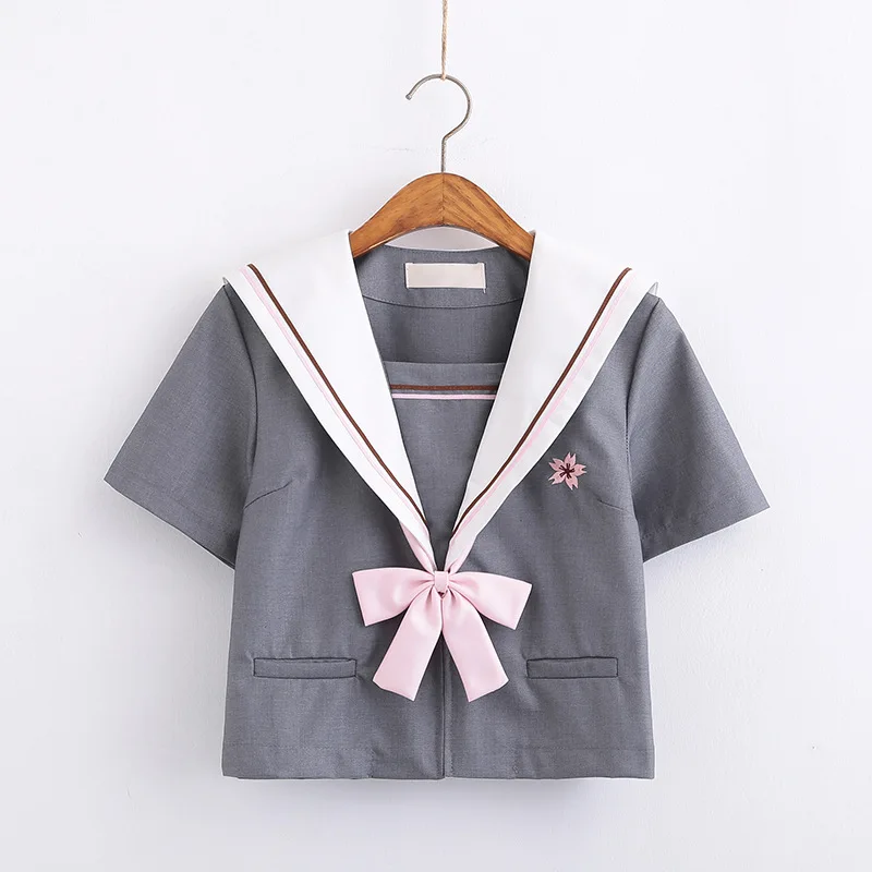 Японская школьная форма для девочек высококачественные Топы + плиссированная