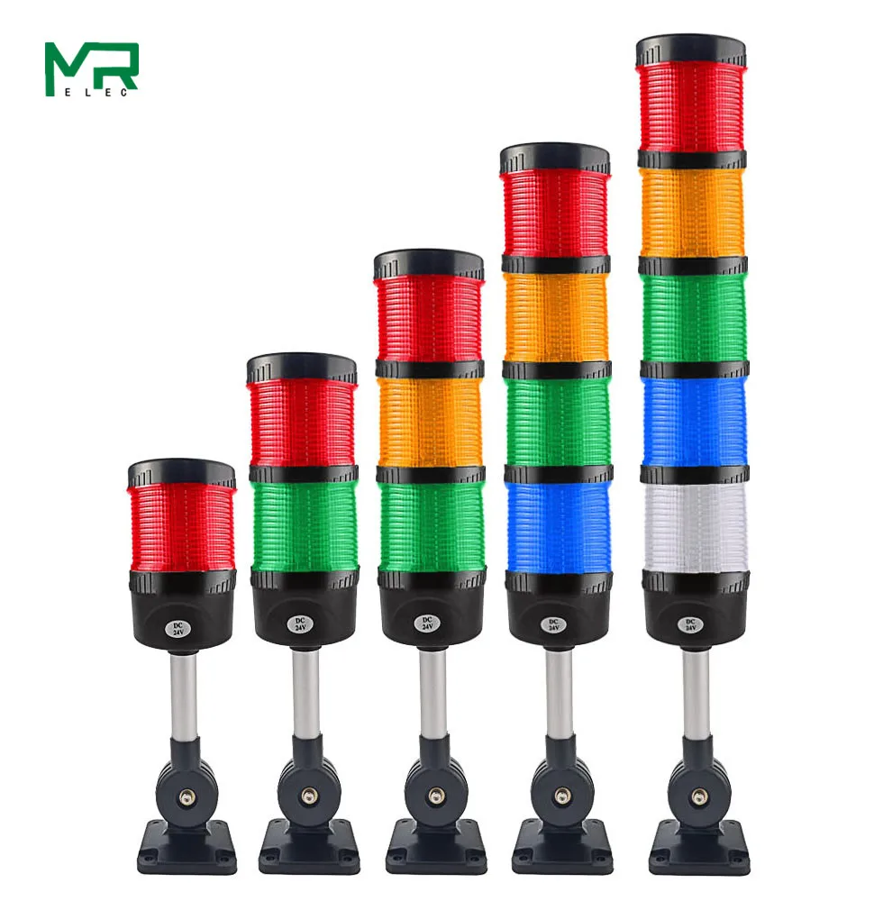 

New TL-70 folding industrial signal tower warning light alarm device 12V 24V 110V 220V 1 ~ 5 optional