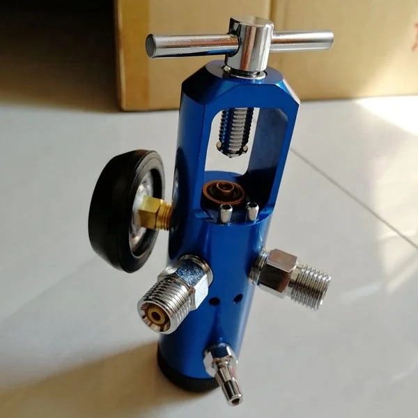 

All brass CGA870 oxygen regulator with 2-CV work with demand valve resuscitation set