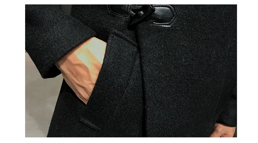 Осенне-зимнее шерстяное пальто, мужские Длинные куртки, черные, серые, для свадьбы, банкета, мужские пальто, размеры L XL XXL XXXL, мужские пальто