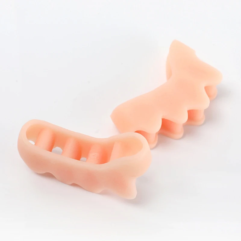 Silicone Toe Separator Corrector for Overlapping Toes Polymer Pad Foot Protector Spacer Care Toe Pain Relief Splint Corrector toe separators toe corrector toe spreader finger toe separator toe protectors