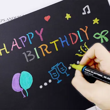 

4/8/15/20 Colors Acrylic Paint Marker Pen for Album Glass Ceramic Rock Fabric